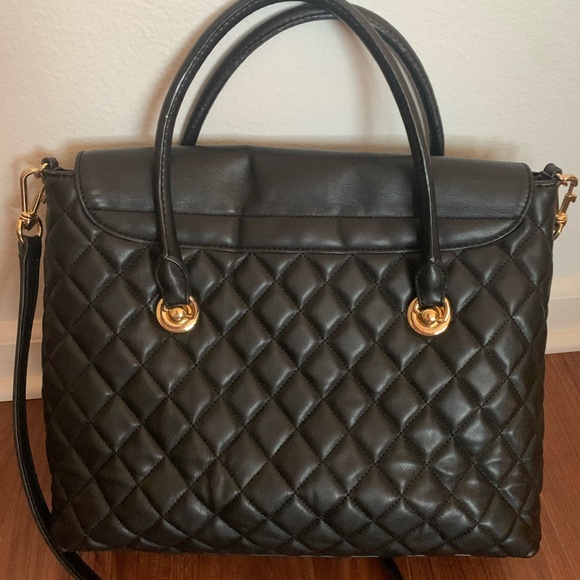 Black Quilted Love Moschino leather bag - Picture 3 of 5